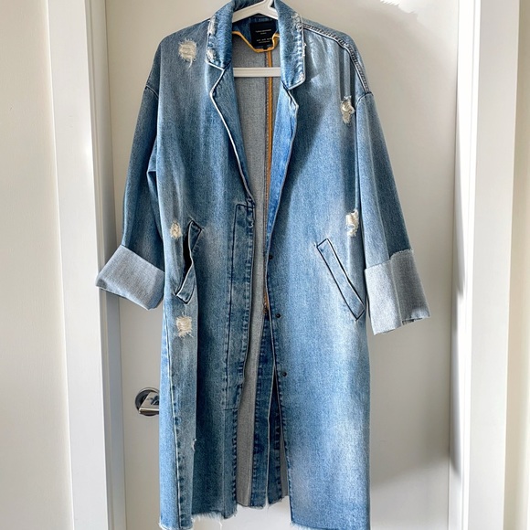 Zara Jackets & Blazers - ZARA long denim jacket